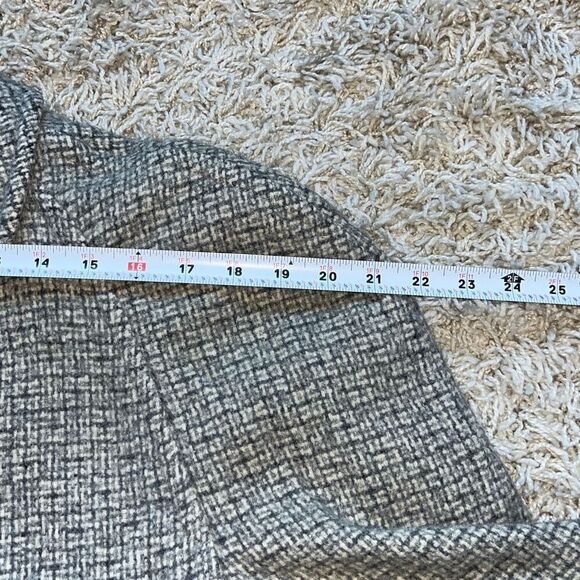 Vintage Harris Tweed Plymouth Of Boston Trench Coat Gray Scottish Top O’ Tweed 1 - Picture 9 of 16